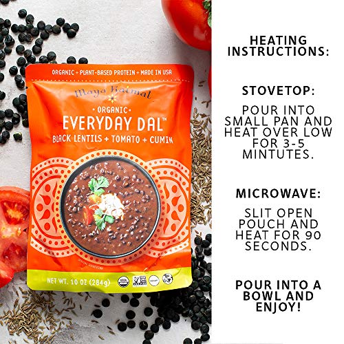 Maya Kaimal Organic Indian Black Lentil Everyday Dal, 10 Oz Pac