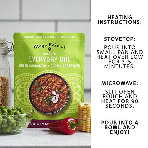 Maya Kaimal Organic Indian Green Garbanzo Everyday Dal, 10 Oz P