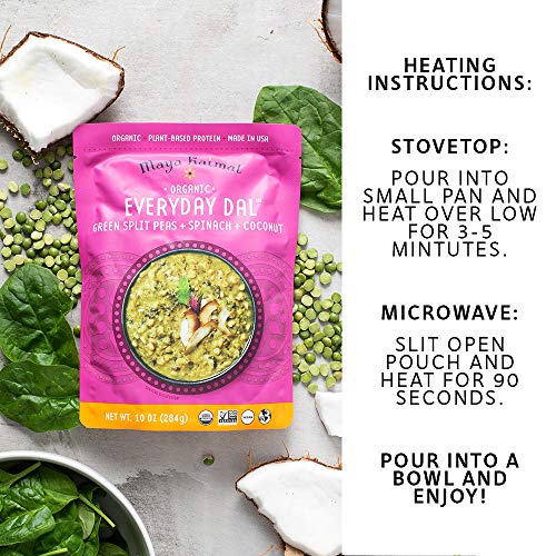 Maya Kaimal Organic Indian Green Split Pea Everyday Dal, 10 Oz