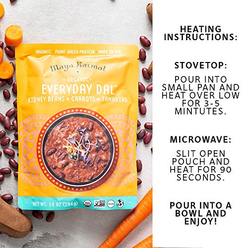 Maya Kaimal Organic Indian Kidney Bean Everyday Dal, 10 Oz Pack