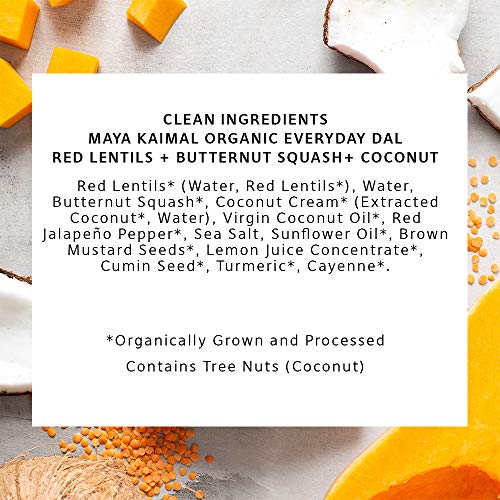 Maya Kaimal Organic Indian Red Lentil Everyday Dal, 10 Oz Pack
