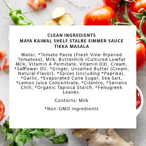 Maya Kaimal Tikka Masala Sauce, Mild Indian Simmer Sauce With To