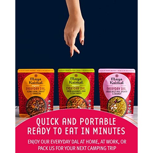Maya Kaimal Foods Organic Indian Everyday Dal Variety Pack, 10 O