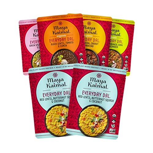 Maya Kaimal Foods Organic Indian Everyday Dal Variety Pack, 10 O