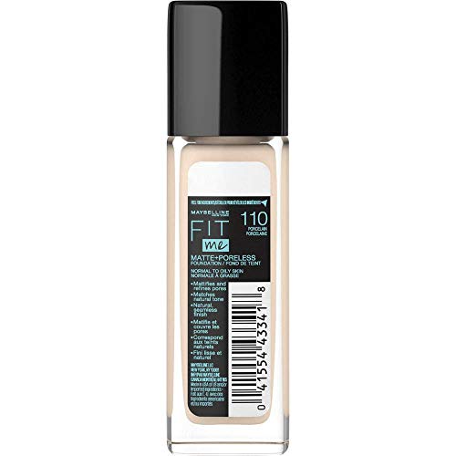 Maybelline Fit Me Matte + Poreless Liquid Foundation Makeup, Por