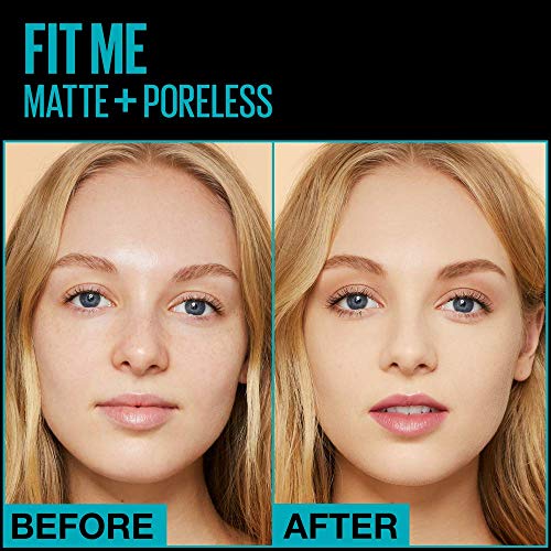 Maybelline Fit Me Matte + Poreless Liquid Foundation Makeup, Por