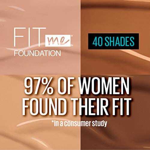 Maybelline Fit Me Matte + Poreless Liquid Foundation Makeup, Por