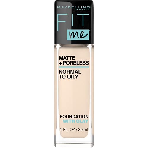 Maybelline Fit Me Matte + Poreless Liquid Foundation Makeup, Por