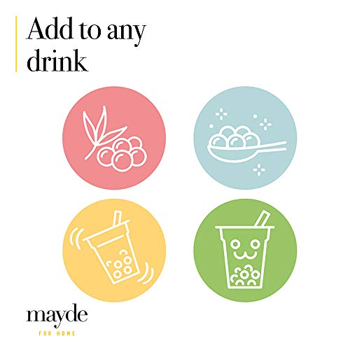 Mayde Bursting Popping Boba Pearls, Strawberry, Mango, Passion F