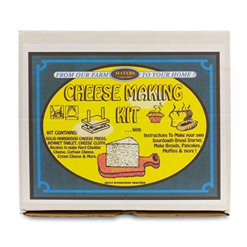 Diy Fresh Cheese Making Kit - Cheddar Cheese, Cottage Cheese, Cr
