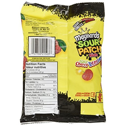 Maynards Sour Patch Kids Sour Cherry Blasters Candy 185 Grams Im