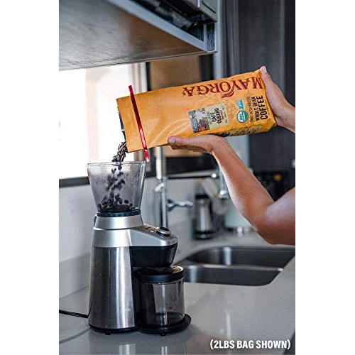 Mayorga Organics Café Cubano, Dark Roast Whole Bean Coffee, 12Oz