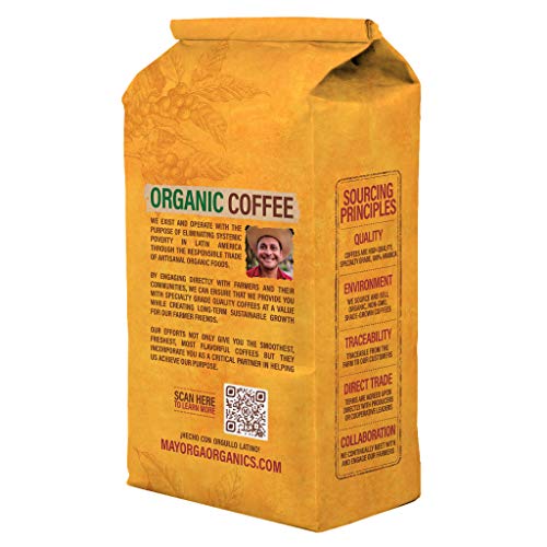 2Lb Mayorga Organics Muy Macho, Extra Dark Roast, Bold, Whole Be