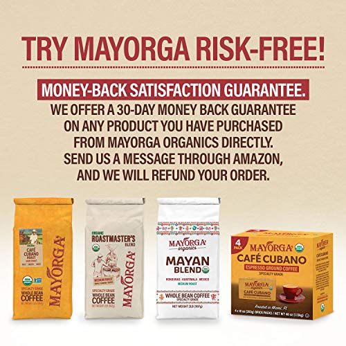 2Lb Mayorga Organics Muy Macho, Extra Dark Roast, Bold, Whole Be