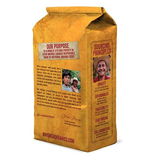 Mayorga Organics Café Cubano, Dark Roast Whole Bean Coffee, 2Lbs