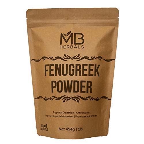 Mb Herbals Fenugreek Seeds Powder 1 Lb | 16 Oz | 454 Gram | Trig