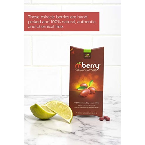 Mberry Miracle Fruit Tablets, 10-Count Pack Of 2