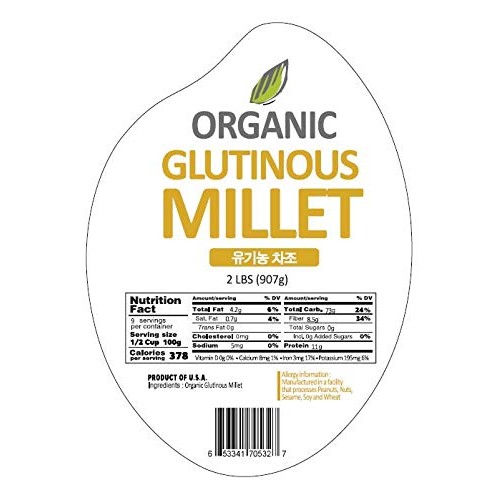 Mccabe Organic Glutinous Millet, 2-Pound