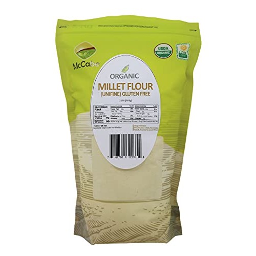 McCabe Organic Millet Flour, 2lb 32 oz, USDA Certified Organic...