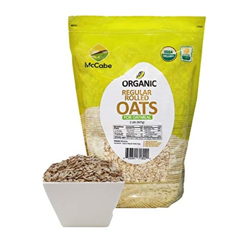 McCabe Organic Regular Rolled Oats, 2-Pound, USDA Certified Orga...