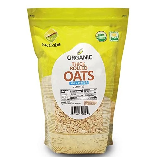 McCabe Organic Thick Rolled Oats, 2 lb 32 oz, USDA Certified O...