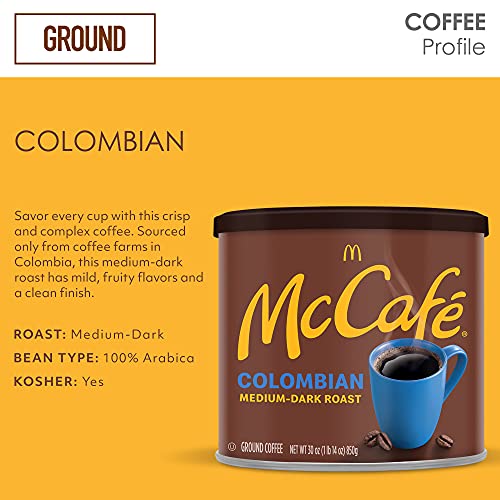 Mccafe Breakfast Blend, Light Roast Ground Coffee, 30 Oz Canister