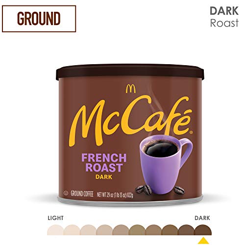 Mccafe Dark Roast Ground Coffee, Canister, French Roast 29 Ounce