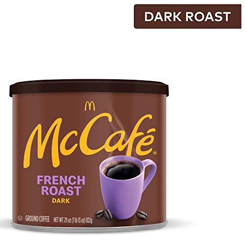 Mccafe Dark Roast Ground Coffee, Canister, French Roast 29 Ounce