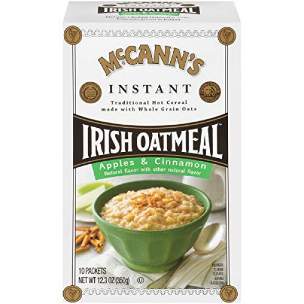 Mccanns Instant Oatmeal, Apples &Amp; Cinnamon, 10 Count