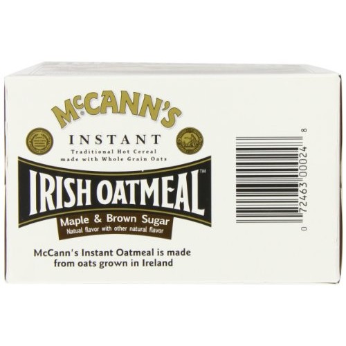 Mccanns Instant Irish Oatmeal, Maple &Amp; Brown Sugar, 10-Count Bo