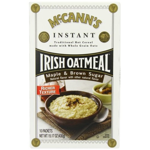 Mccanns Instant Irish Oatmeal, Maple &Amp; Brown Sugar, 10-Count Bo