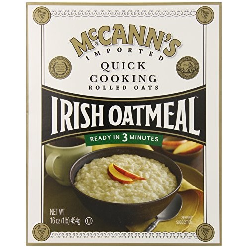 Mccanns Irish Oatmeal Quick Cooking Rolled Oats, 16 Ounce