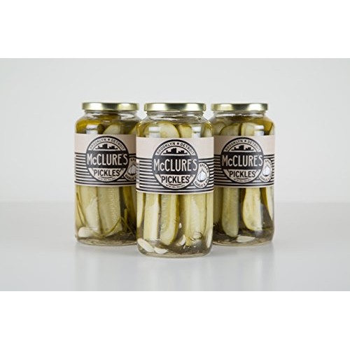 Mcclure’S Garlic Dill Pickles Spears - 32 Oz, Pack Of Twelve