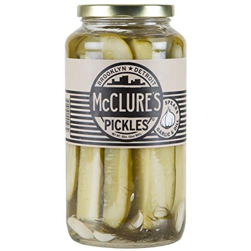 Mcclure’S Garlic Dill Pickles Spears - 32 Oz, Pack Of Twelve
