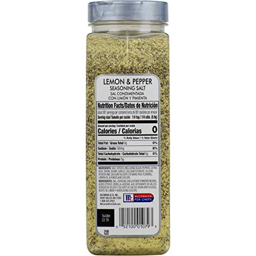 McCormick Culinary Lemon & Pepper Seasoning Salt, 28 oz - One 28...