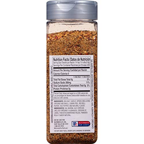 Mccormick Culinary Mediterranean Spiced Sea Salt, 13 Oz