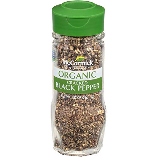 Mccormick Gourmet Organic Cracked Black Pepper, 1.37 Oz