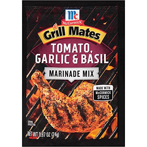 McCormick Grill Mates Tomato, Garlic & Basil Marinade, 0.87 oz ...