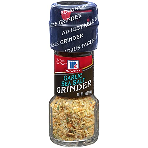Mccormick Garlic Seasoned Salt Grinder, 1.58 Oz, Perfect Blend O