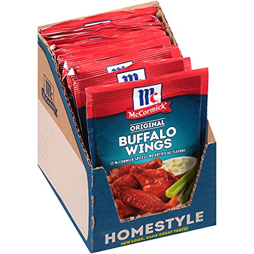 Mccormick Original Buffalo Wing Seasoning Mix, 1.6 Oz Pack Of 12