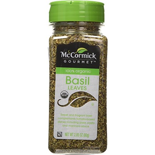 Mccormick Gourmet 100% Organic Basil-2.85 Oz