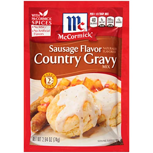 Mccormick Country Gravy Mix, Sausage Flavor, 2.64 Ozpack Of 5