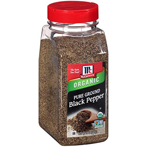 Mccormick Fine Ground Black Pepper Organic, Non-Gmo, Kosher, 1