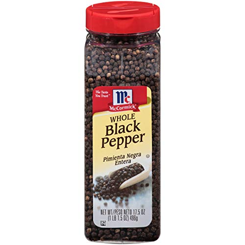 Mccormick Whole Black Pepper, 17.5 Oz