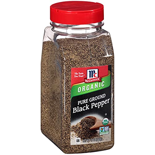Mccormick Ground Organic Pepper Black, 12 Oz
