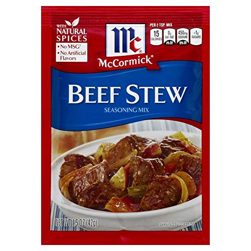 Mccormick Beef Stew Seasoning Mix Pack Of 3 1.5 Oz Packets