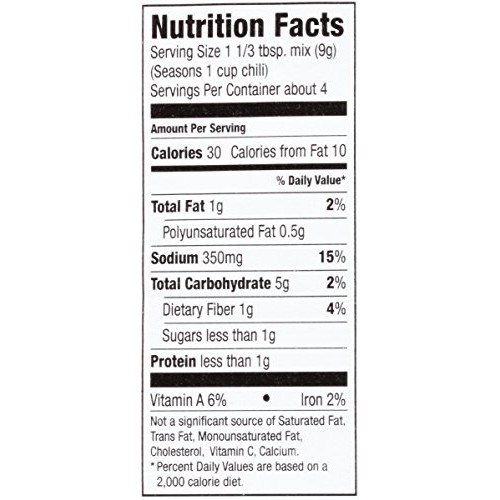 Mccormick Chili Seasoning Mix, 1.25 Ounce Pack Of 12