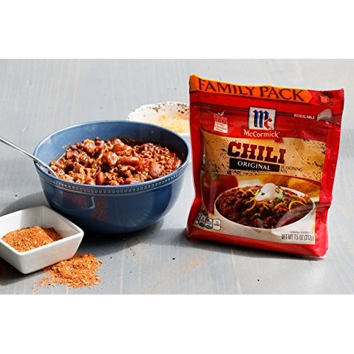 Mccormick Family Pack Chili Seasoning Mix, 7.5 Oz