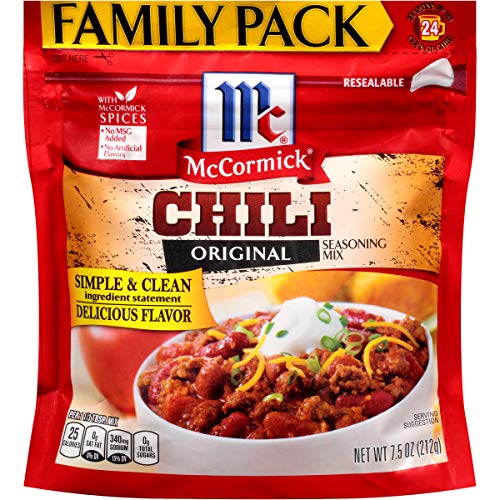 Mccormick Family Pack Chili Seasoning Mix, 7.5 Oz