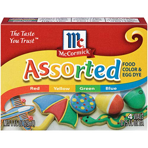Mccormick, Food Coloring &Amp; Egg Dye, Four Assorted, 1Oz Box Pack